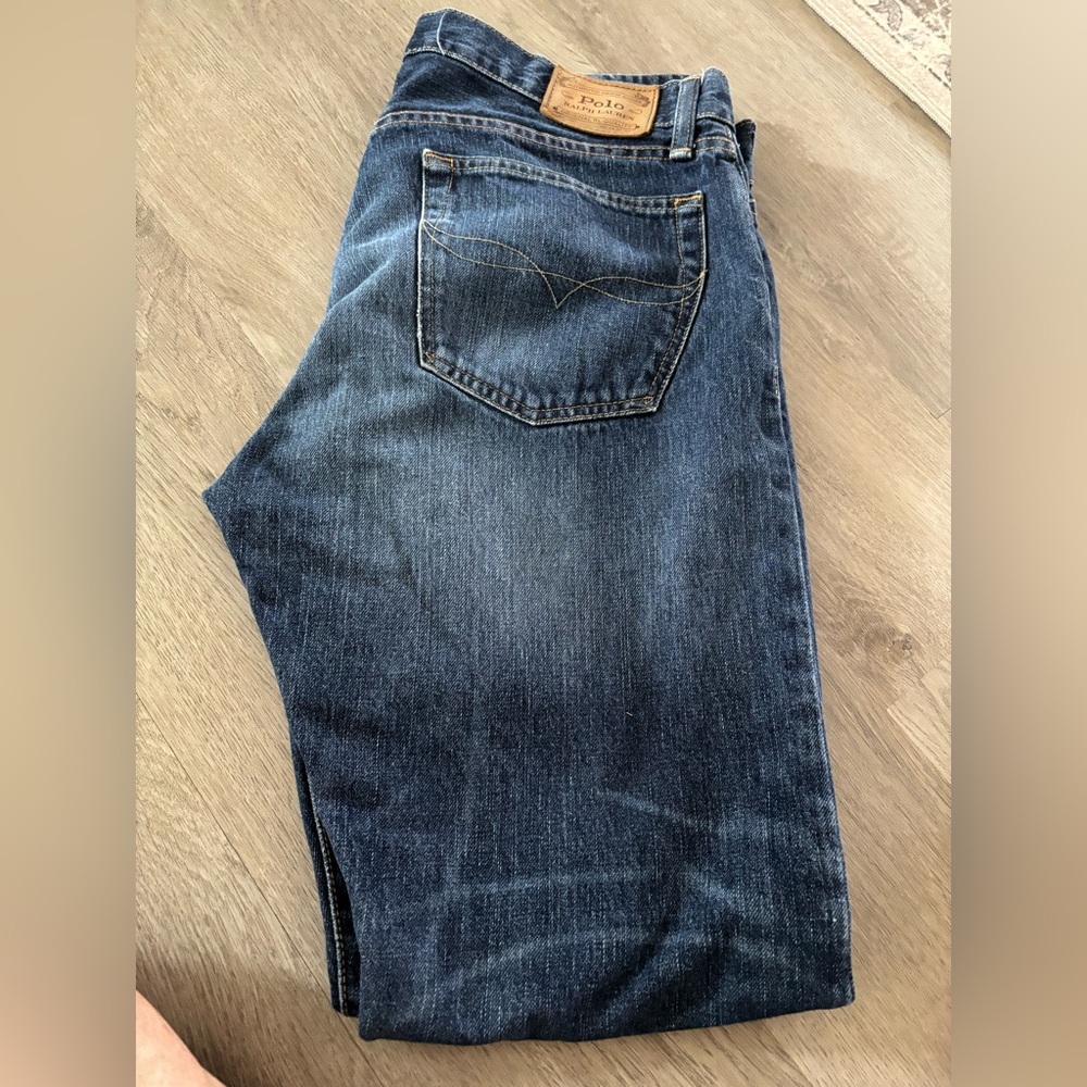 Polo by Ralph Lauren Men's Dark Blue Denim Jeans